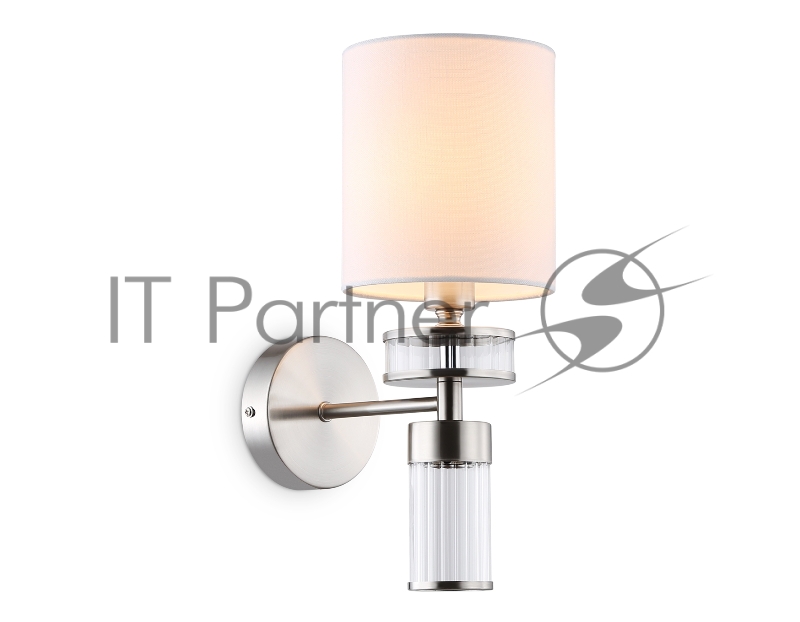 Настенный светильник Ambrella light LH71295 SN/WH никель/белый E14 max 40W 210*130*340