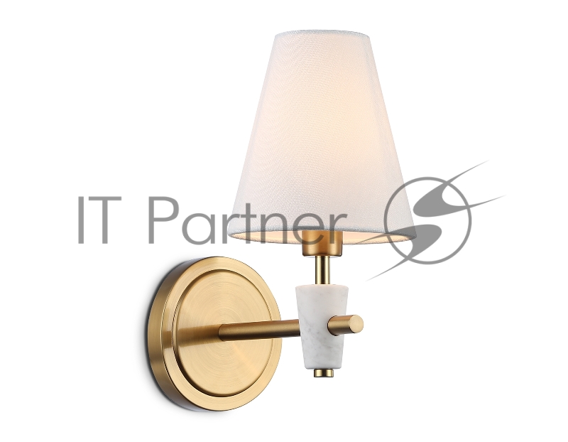 Настенный светильник Ambrella light LH75047 BS/WH латунь/белый E14 max 40W 230*140*270