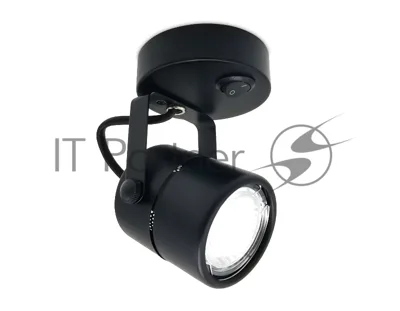 Накладной поворотный светильник Ambrella light TA102 BK черный GU10 D80*130*D60