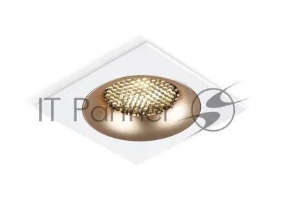 Светильник встраиваемый Ambrella light TN102728 WH/GD белый/золото GU5.3 92*92*23