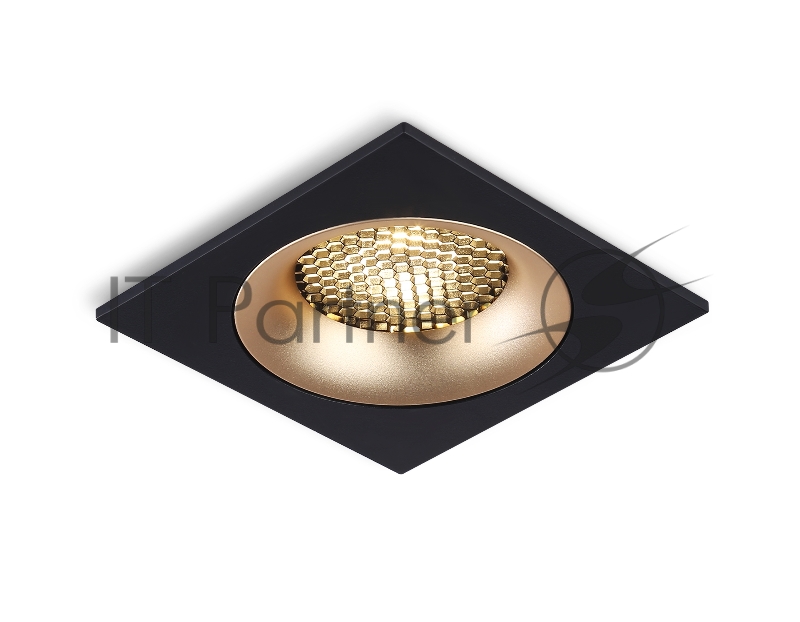 Светильник встраиваемый Ambrella light TN102730 BK/GD черный/золото GU5.3 92*92*23