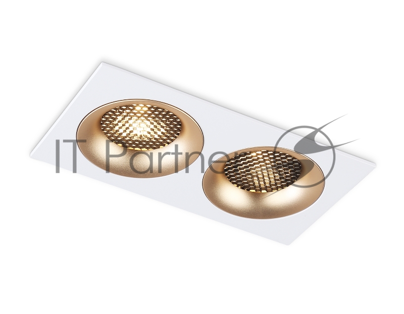 Светильник встраиваемый Ambrella light TN102733/2 WH/GD белый/золото GU5.3 175*92*23
