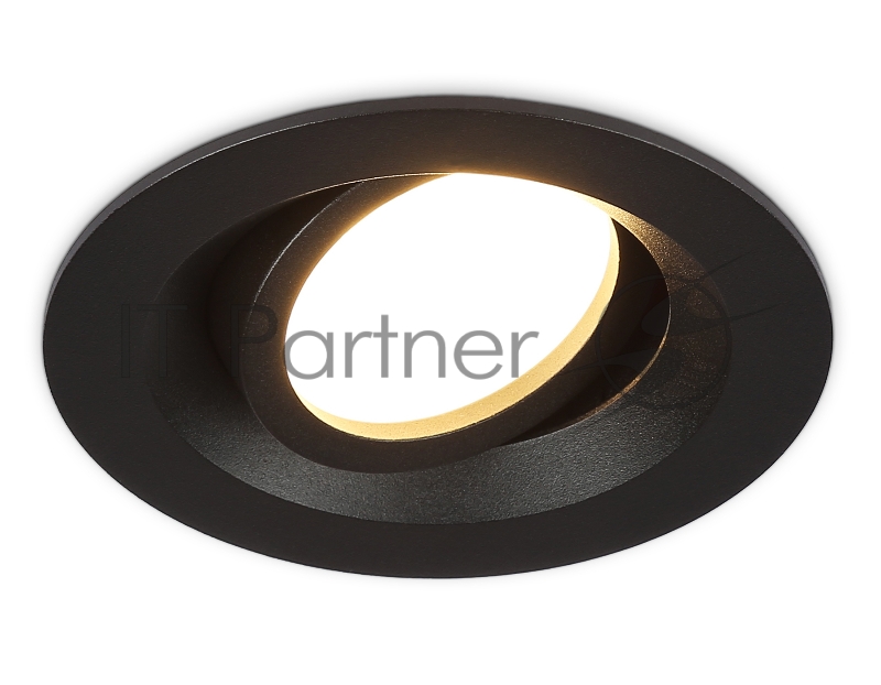Встраиваемый поворотный точечный светильник Ambrella light TN102742 BK черный IP20 GU5.3 D95*25