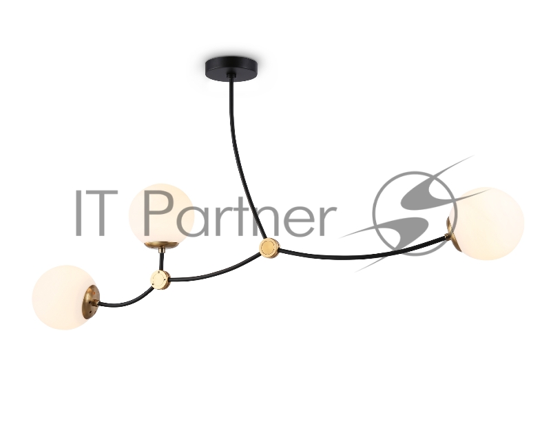 Светитльник Ambrella Light TR2568/3 BK/SB черный/бронза E27/3 max 60W 1130*150*540