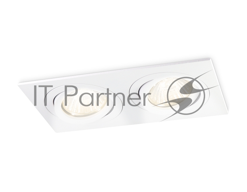 Встраиваемый поворотный точечный светильник Ambrella light TN102626/2 WH белый GU5.3 175*95*28
