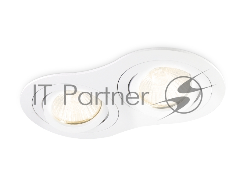Встраиваемый поворотный точечный светильник Ambrella light TN102505/2 WH белый GU5.3 175*95*28