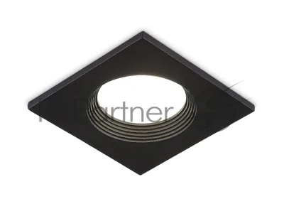 Встраиваемый точечный светильник Ambrella light TN102818 BK черный GU5.3 78*78*28