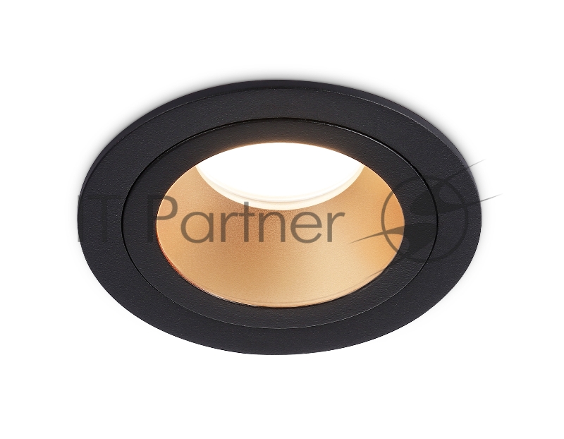 Встраиваемый точечный светильник Ambrella light TN102825 BK/GD черный/золото GU5.3 D92*50