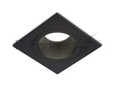 Встраиваемый точечный светильник Ambrella light TN102828 BK/BK черный/черный GU5.3 92*92*50