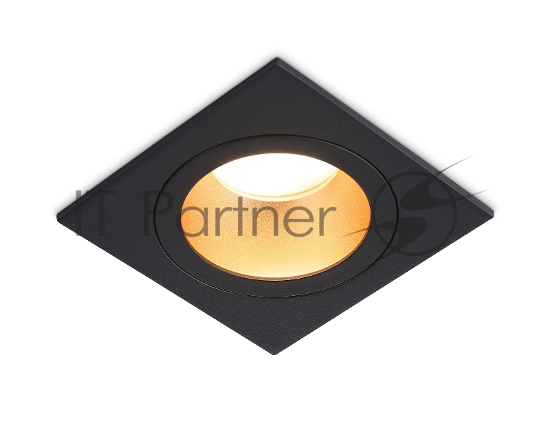 Встраиваемый точечный светильник Ambrella light TN102829 BK/GD черный/золото GU5.3 92*92*50