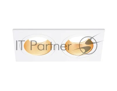 Встраиваемый точечный светильник Ambrella light TN102831/2 WH/GD белый/золото GU5.3/2 178*93*50