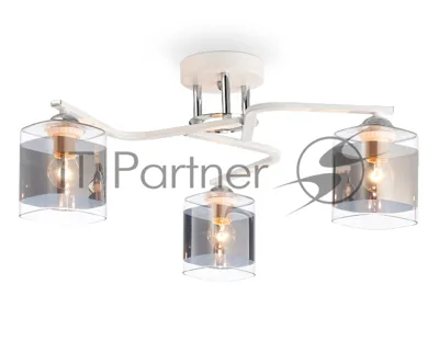 Светильник Ambrella light TR303217/3 WH/CH/SM белый/хром/дымчатый E27*3 max 60W D540*250