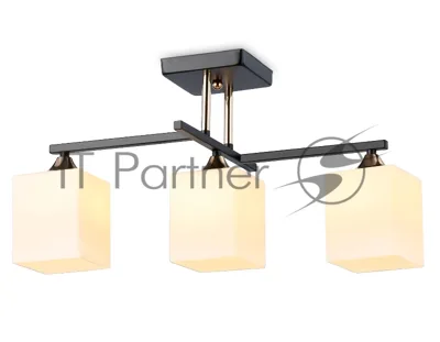 Светильник Ambrella light TR303114/3 BK/FGD/FR черный/золото/белый матовый E27/3 max 40W 490*260*290