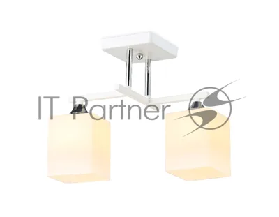 Светильник Ambrella light TR303111/2 WH/CH/FR белый/хром/белый матовый E27/2 max 40W 360*190*290