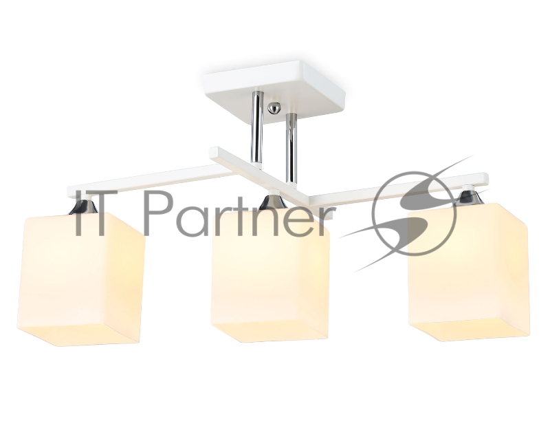 Светильник Ambrella light TR303113/3 WH/CH/FR белый/хром/белый матовый E27/3 max 40W 490*260*290