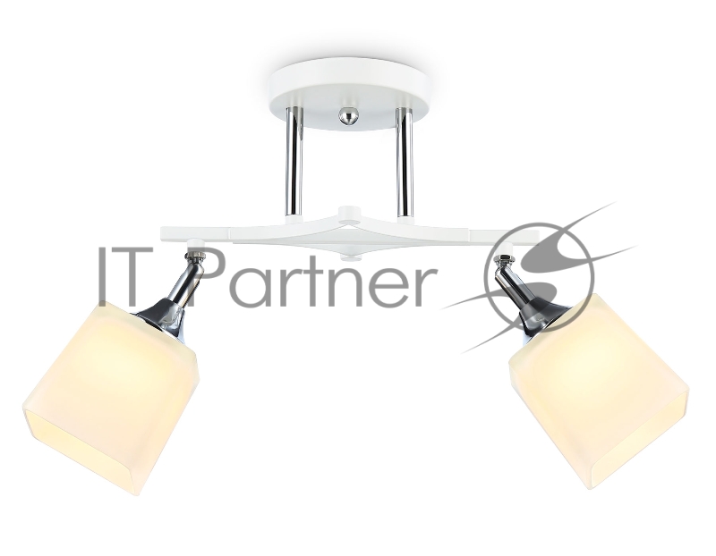 Светильник Ambrella light TR303062/2 WH/CH/FR белый/хром/белый матовый E27/2 max 40W 560*145*260