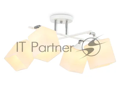 Светильник Ambrella light TR303083/4 WH/CH/FR белый/хром/белый матовый E27/4 max 40W 620*620*260
