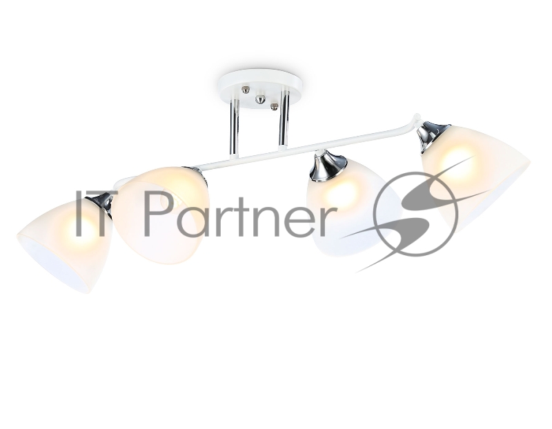 Светильник Ambrella light TR303003/4 WH/CH/FR белый/хром/белый матовый E27/4 max 40W 780*350*240
