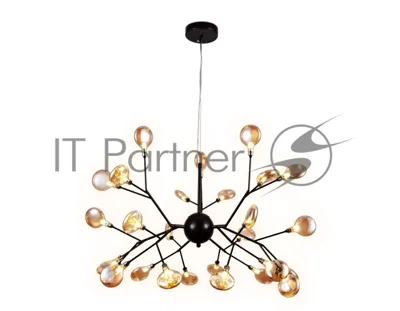 Светильник Ambrella light TR3013/27 DCF/TI темный кофе/янтарь G4/27 max 20W D750*650