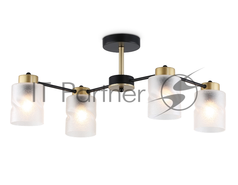 Светильник Ambrella light TR303324/4 BK/GD черный/золото E27/4 max 60W 650*290*270