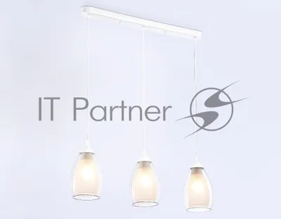 Светильник Ambrella light TR3536/3 WH/CL/FR белый/прозрачный/белый матовый E27*3 max 40W 640*120*820