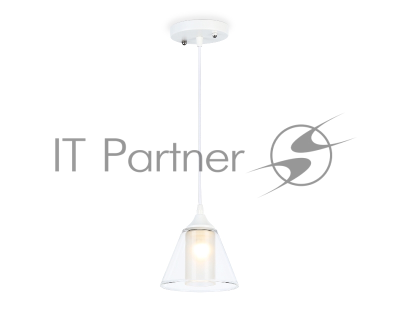 Светильник Ambrella light TR3551 WH/CL/FR белый/прозрачный/белый матовый E27 max 40W D155*800