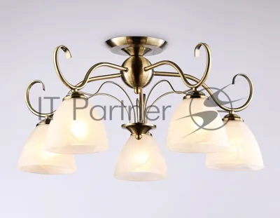 Светильник Ambrella light TR3046/5 SB/FR бронза/белый матовый E27/5 max 40W D595*285