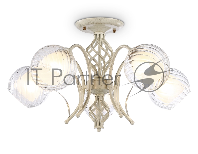 Светильник Ambrella light TR3066/5 WH/GD белый/золото E27*5 max 40W D590*340