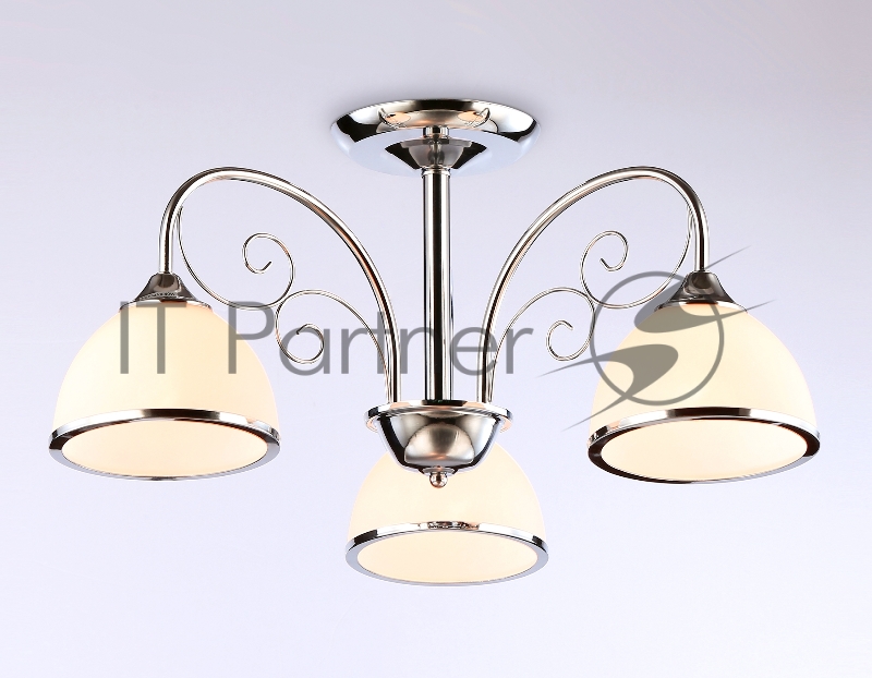 Светильник Ambrella light TR3181/3 CH/FR хром/белый матовый E27/3 max 40W D585*285