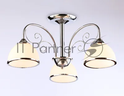 Светильник Ambrella light TR3181/3 CH/FR хром/белый матовый E27/3 max 40W D585*285