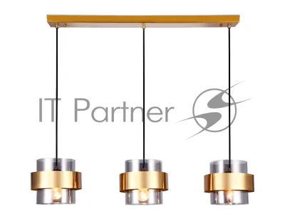 Светильник Ambrella light TR3652/3 GD/SM золото/дымчатый E27/3 max 40W 820*180*700