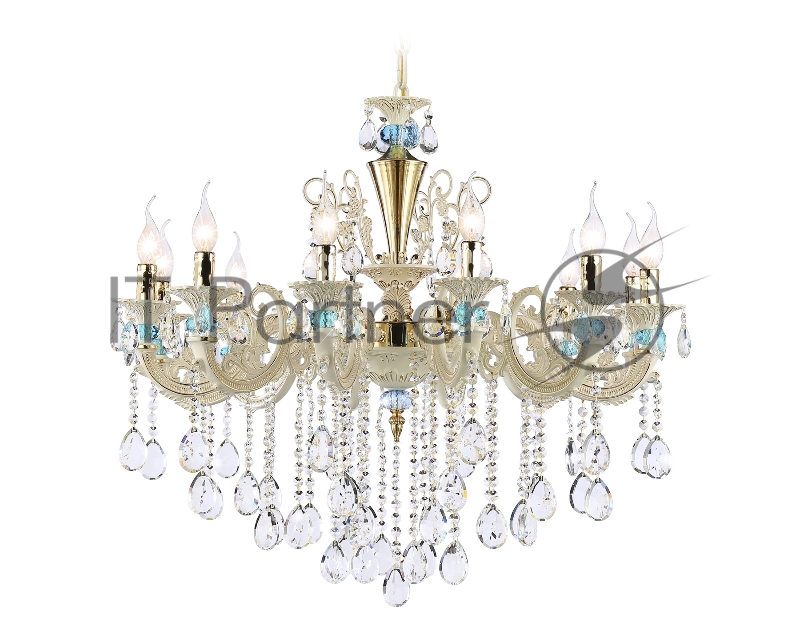 Светильник Ambrella light TR4929/12 GD/WH/CL золото/белый/прозрачный E14*12 max 40W D910*680