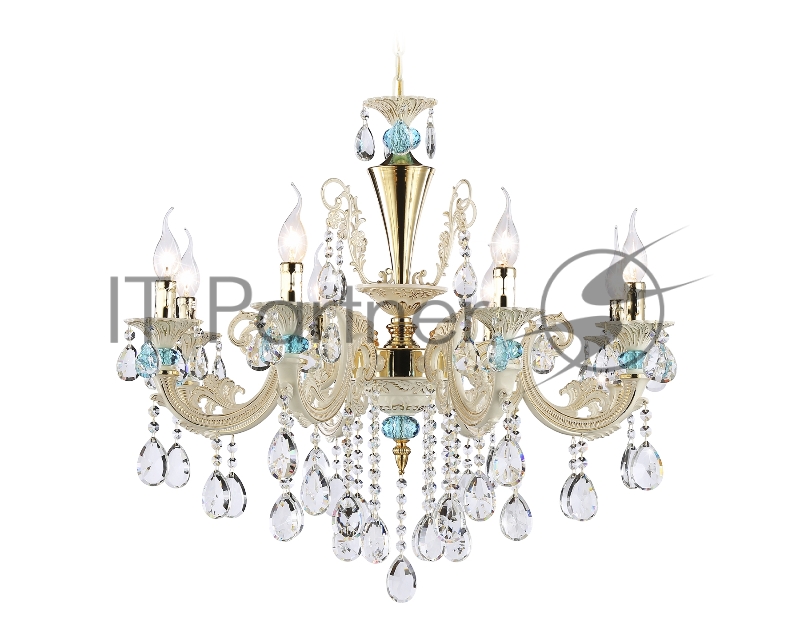 Светильник Ambrella light TR4926/8 GD/WH/CL золото/белый/прозрачный E14*8 max 40W D740*630