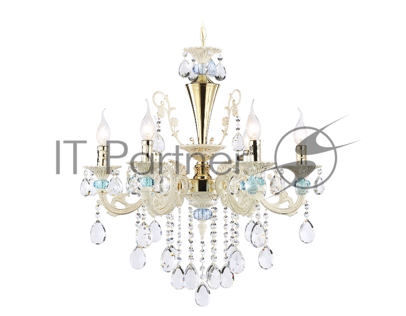 Светильник Ambrella light TR4923/6 GD/WH/BL золото/белый/голубой E14*6 max 40W D600*620