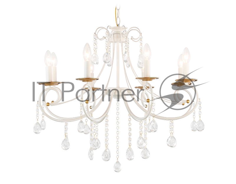 Светильник Ambrella light TR4917/8 WH/GD белый/золото E14/8 max 40W D740*930