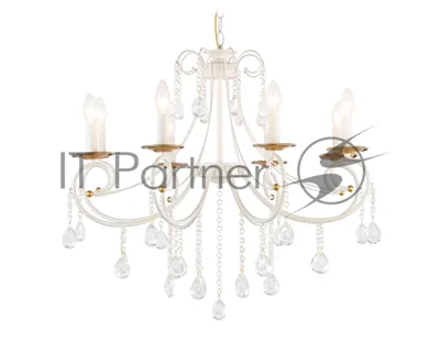 Светильник Ambrella light TR4917/8 WH/GD белый/золото E14/8 max 40W D740*930