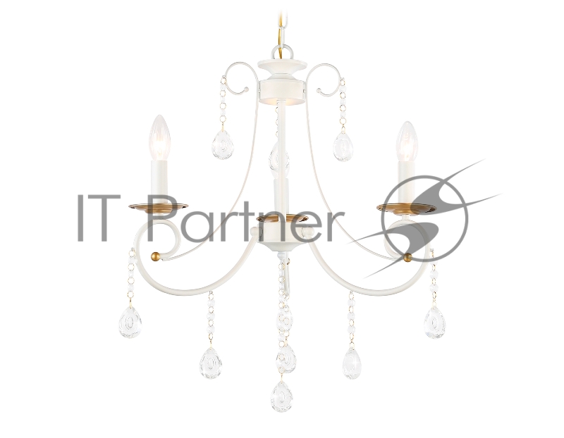 Светильник Ambrella light TR4915/3 WH/GD белый/золото E14/3 max 40W D550*860