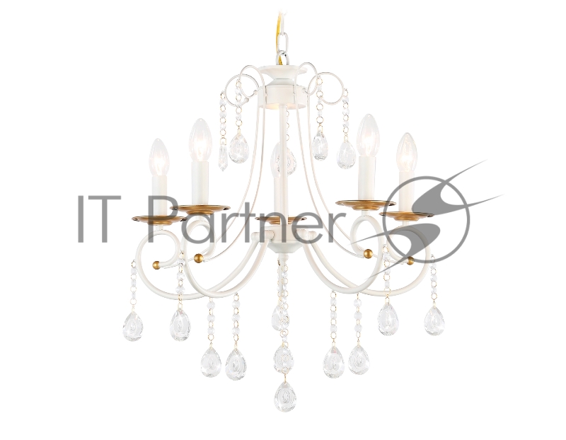 Светильник Ambrella light TR4916/5 WH/GD белый/золото E14/5 max 40W D550*860