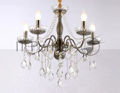 Светильник Ambrella light TR4949/5 SB/CL бронза/прозрачный E14/5 max 40W D620*585