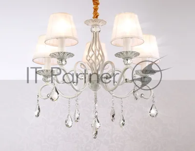Светильник Ambrella light TR4547/5 WH/SL белый/серебро E14/5 max 40W D565*500