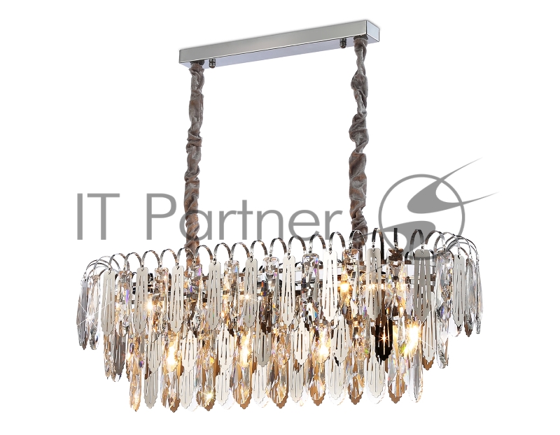 Светильник Ambrella light TR5259/10 CH/CL хром/прозрачный E27*10 max 40W 800*300*270