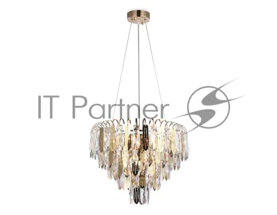 Светильник Ambrella light TR5256/8 SGD/CL золото/прозрачный E27*8 max 40W D500*350
