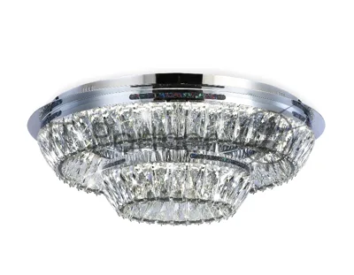 Светильник Ambrella light TR5029 CH/CL хром/прозрачный 3000K/4200K/6400K 81W D600*207 (Без ПДУ)