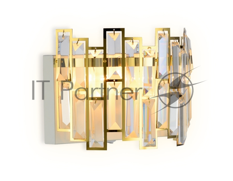 Светильник Ambrella light TR5055 GD/WH/CL золото/белый/прозрачный E14/2 max 40W 250*200*140