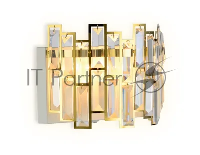 Светильник Ambrella light TR5055 GD/WH/CL золото/белый/прозрачный E14/2 max 40W 250*200*140