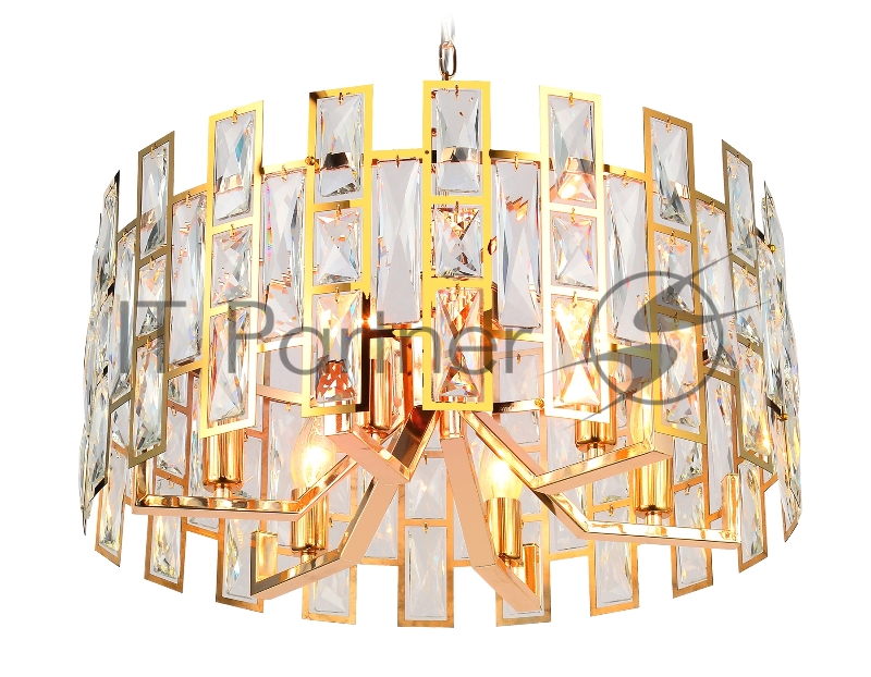 Светильник Ambrella light TR5061/6 GD/CL золото/прозрачный E14/6 max 40W D500*938