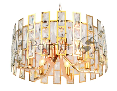 Светильник Ambrella light TR5061/6 GD/CL золото/прозрачный E14/6 max 40W D500*938