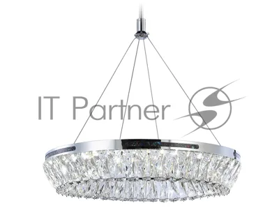 Светильник Ambrella light TR5022 CH/CL хром/прозрачный 3000K/4200K/6400K 47W D500*540 (Без ПДУ)