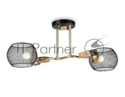 Светильник Ambrella light TR80162/2 BK/GD черный/золото E27/2 max 40W 550*360*220