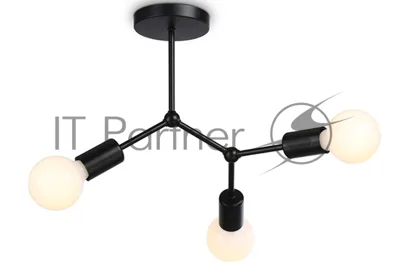 Светильник Ambrella light TR8027/3 BK черный E27*3 max 40W D400*390